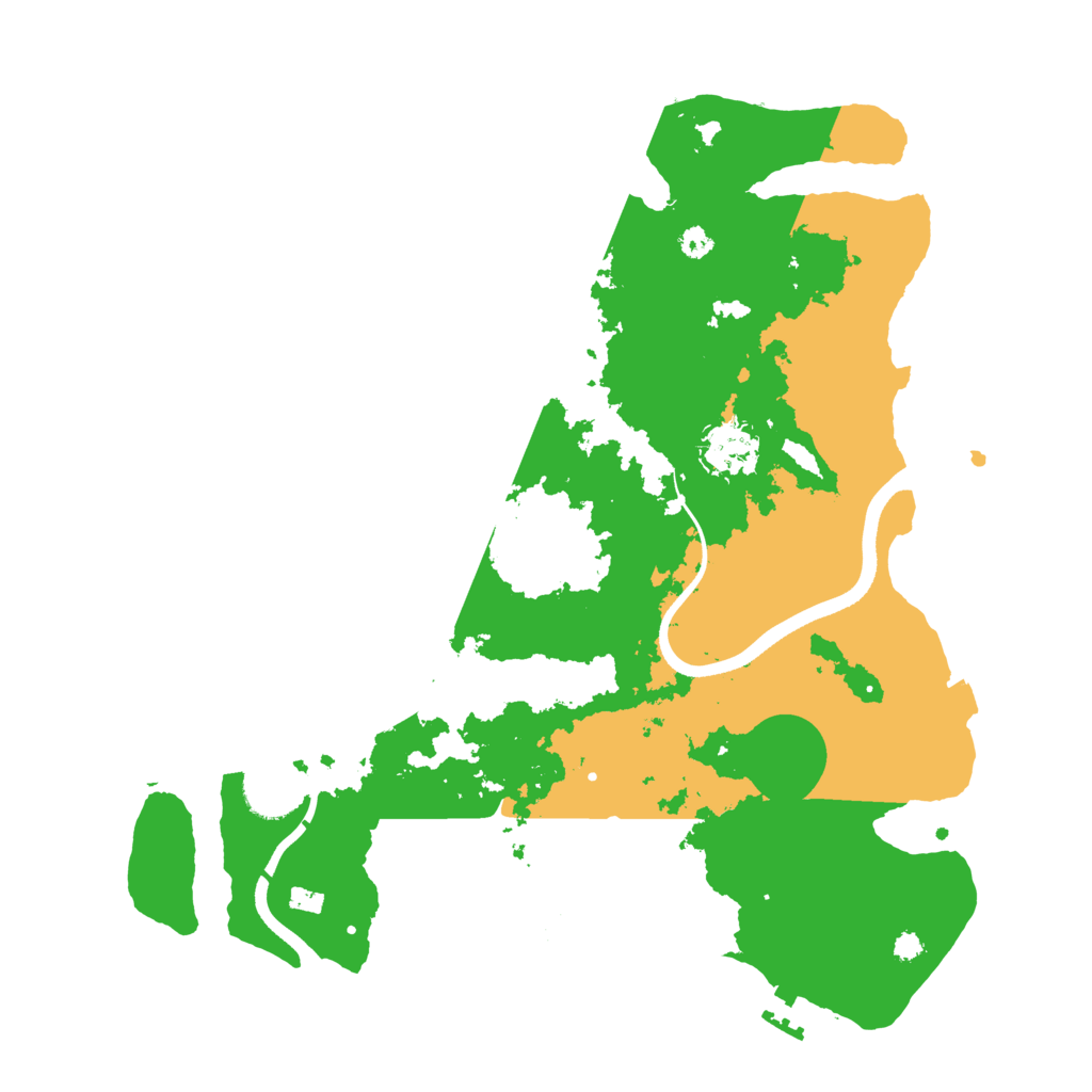 Biome Rust Map: Procedural Map, Size: 3500, Seed: 1062452357