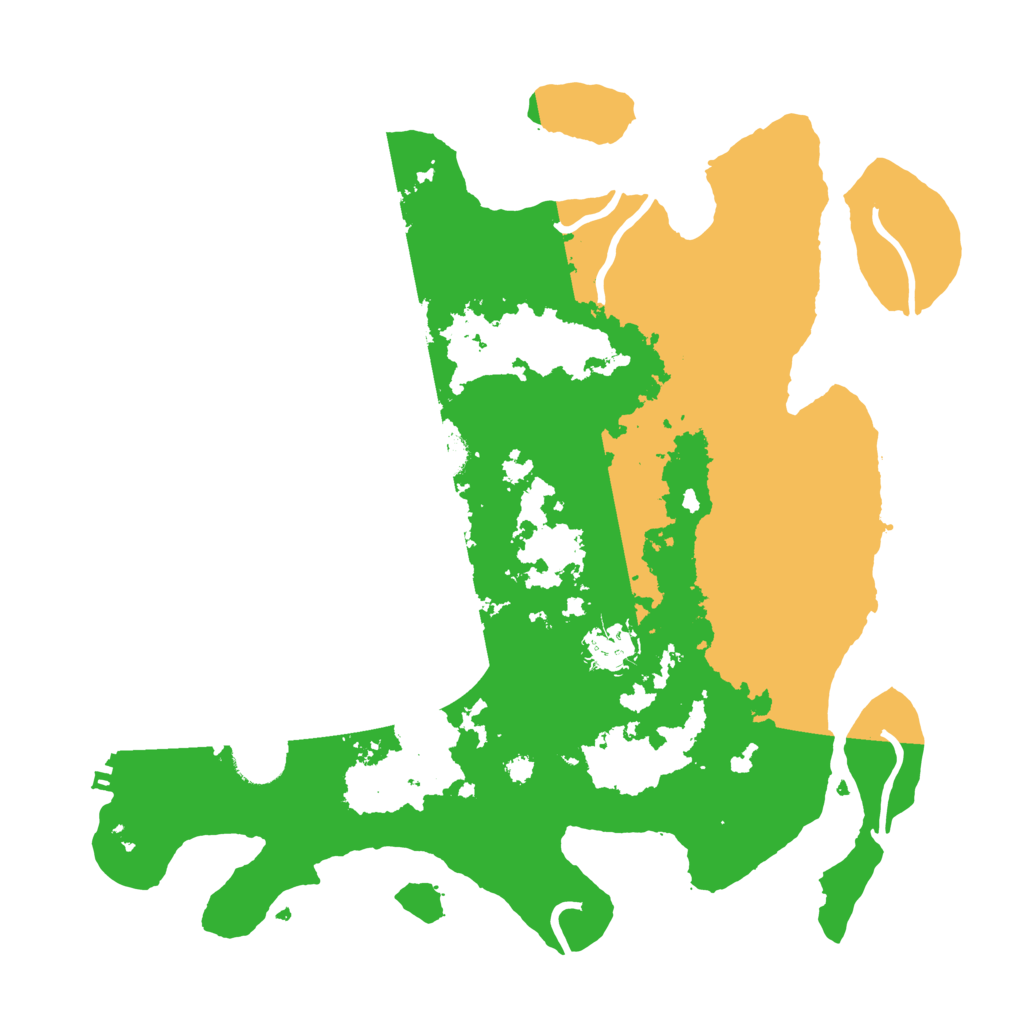 Biome Rust Map: Procedural Map, Size: 3500, Seed: 80303735