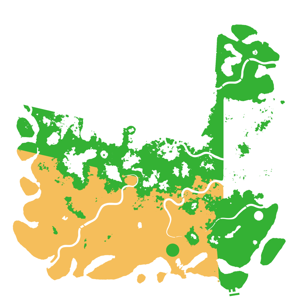 Biome Rust Map: Procedural Map, Size: 6000, Seed: 123459