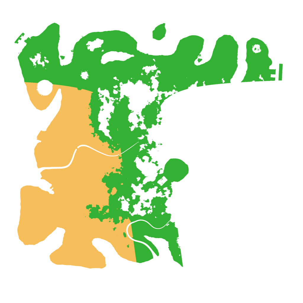 Biome Rust Map: Procedural Map, Size: 3500, Seed: 7950