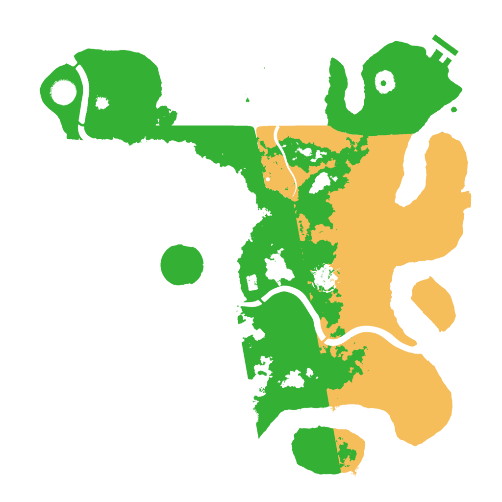 Biome Rust Map: Procedural Map, Size: 3500, Seed: 1386100429