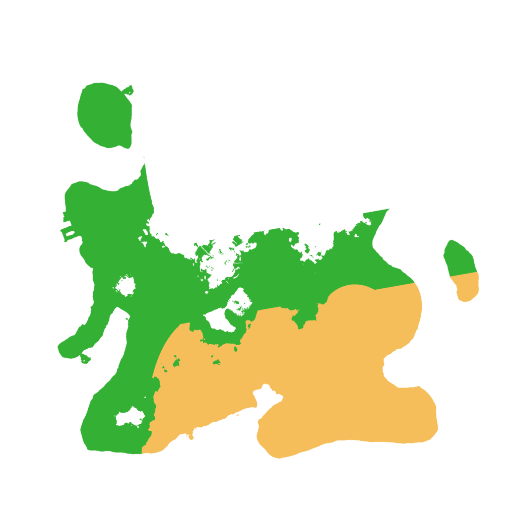 Biome Rust Map: Procedural Map, Size: 2400, Seed: 1397651697