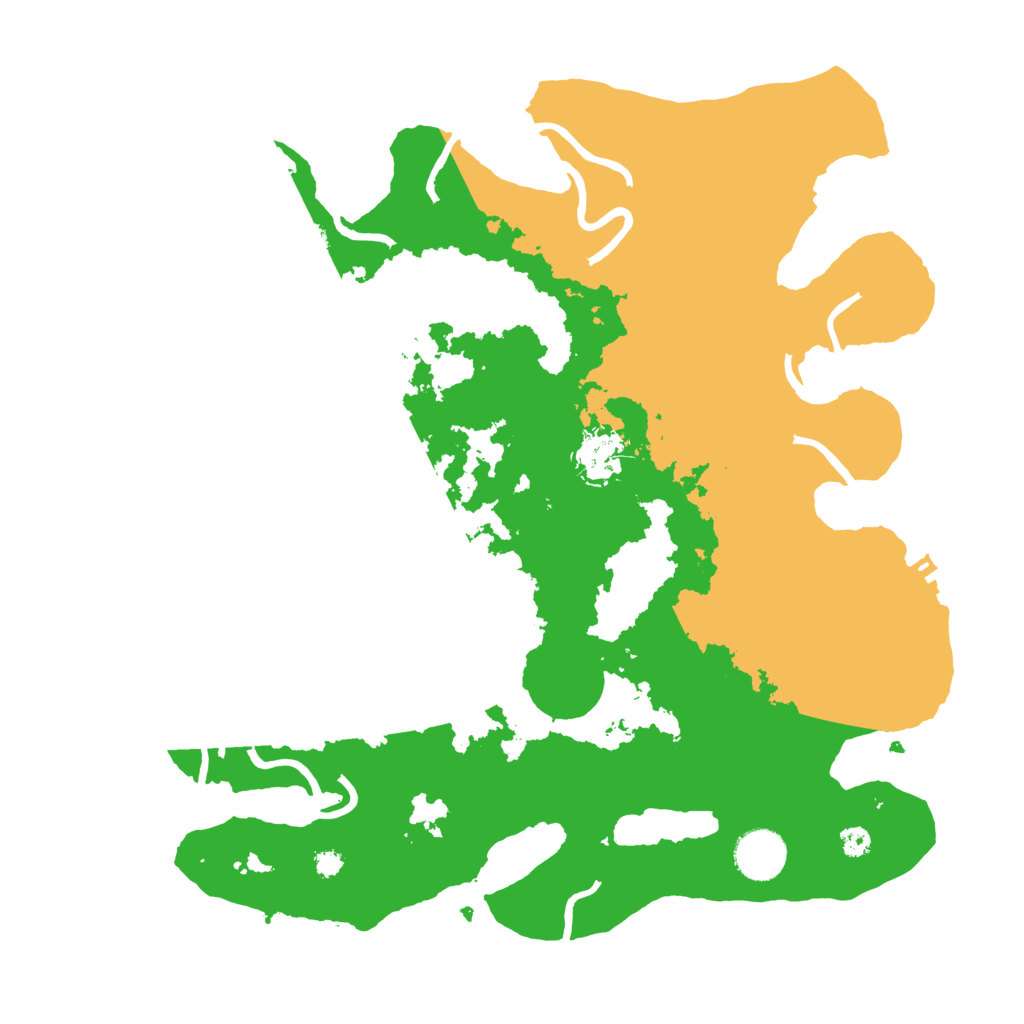 Biome Rust Map: Procedural Map, Size: 3500, Seed: 132845795