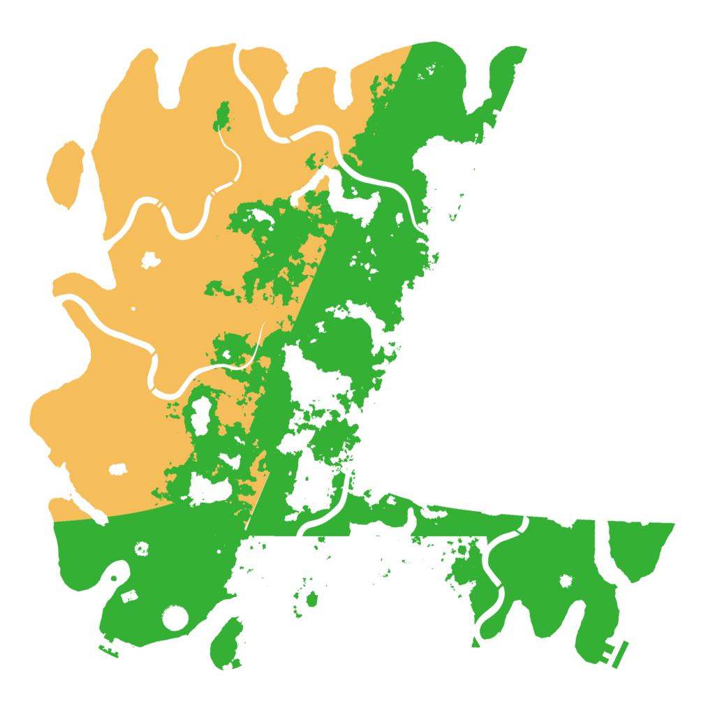 Biome Rust Map: Procedural Map, Size: 5000, Seed: 2525