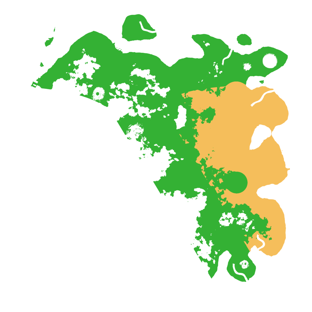Biome Rust Map: Procedural Map, Size: 3800, Seed: 70129