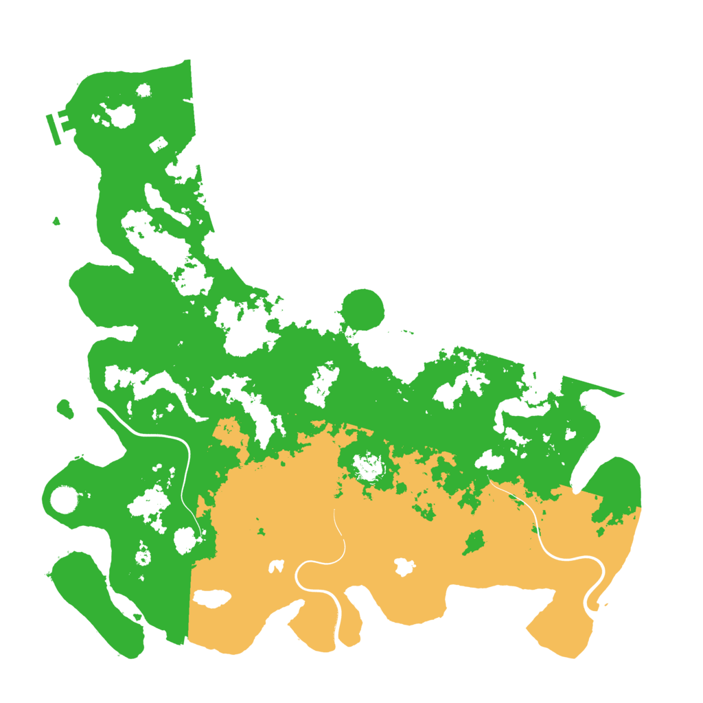 Biome Rust Map: Procedural Map, Size: 4500, Seed: 1312108611