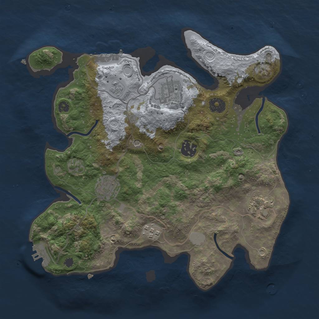 Rust Map: Procedural Map, Size: 2950, Seed: 250, 12 Monuments