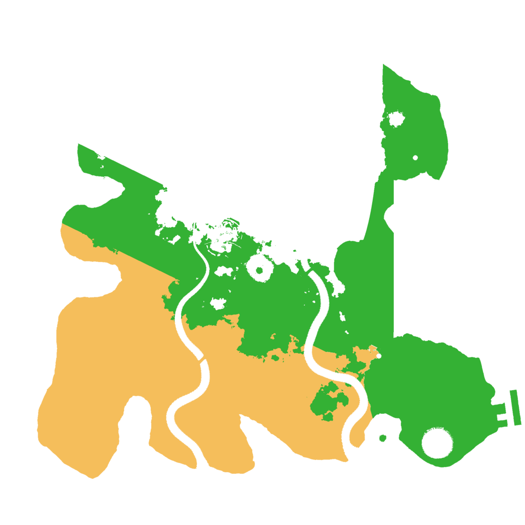 Biome Rust Map: Procedural Map, Size: 3000, Seed: 105219