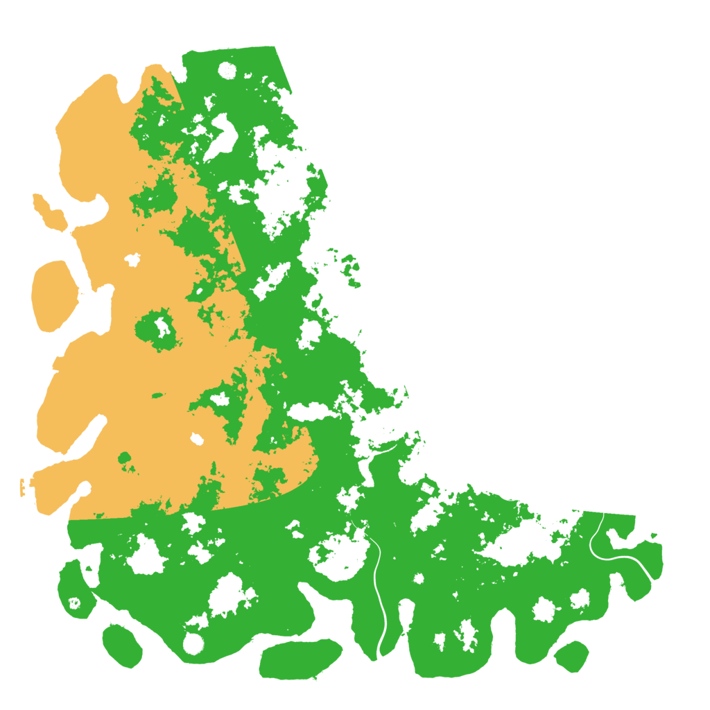 Biome Rust Map: Procedural Map, Size: 6000, Seed: 25402561