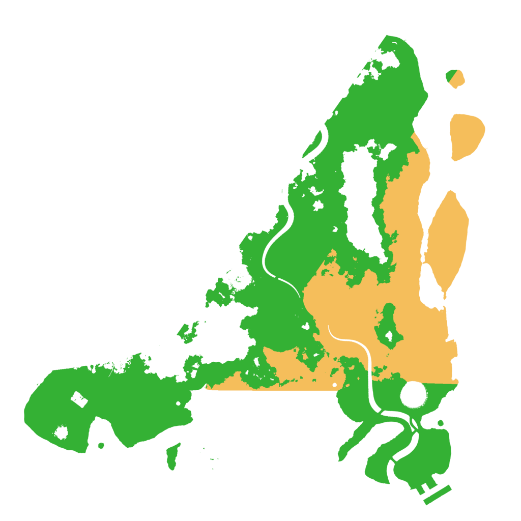 Biome Rust Map: Procedural Map, Size: 3500, Seed: 403070840