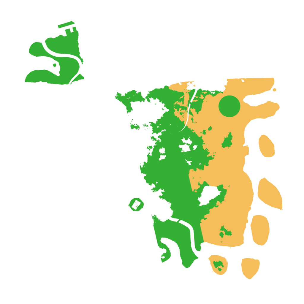 Biome Rust Map: Procedural Map, Size: 3700, Seed: 145291074