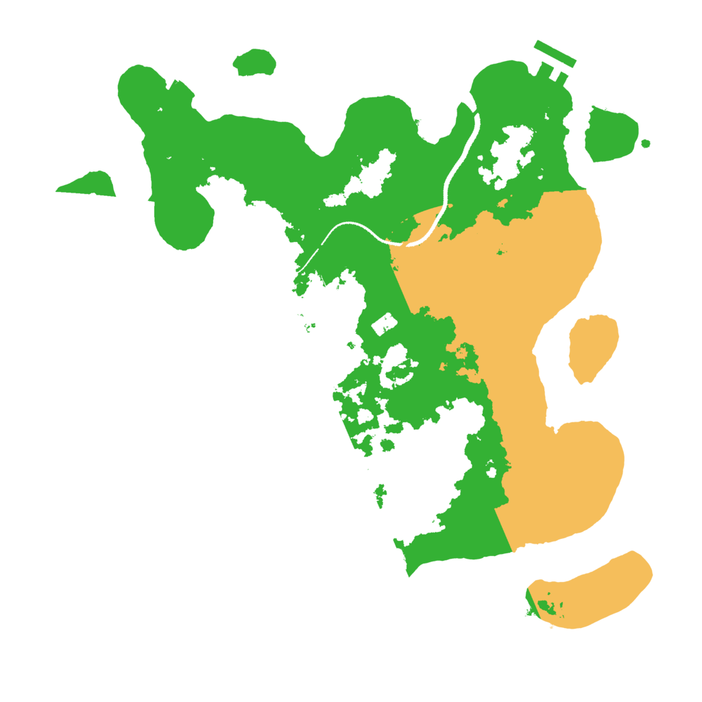 Biome Rust Map: Procedural Map, Size: 3200, Seed: 115153215
