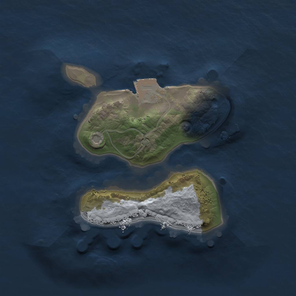 Rust Map: Procedural Map, Size: 1500, Seed: 1725515324, 1 Monuments