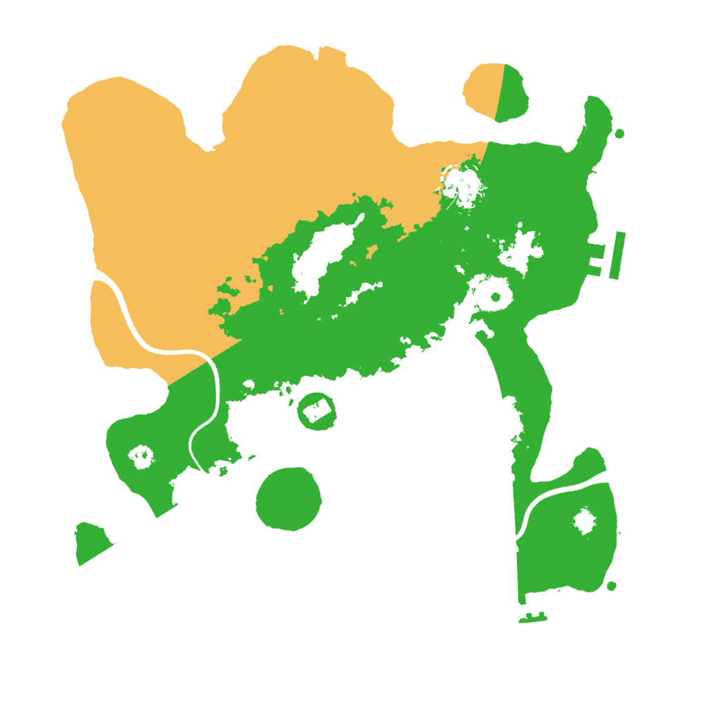 Biome Rust Map: Procedural Map, Size: 3000, Seed: 11788166