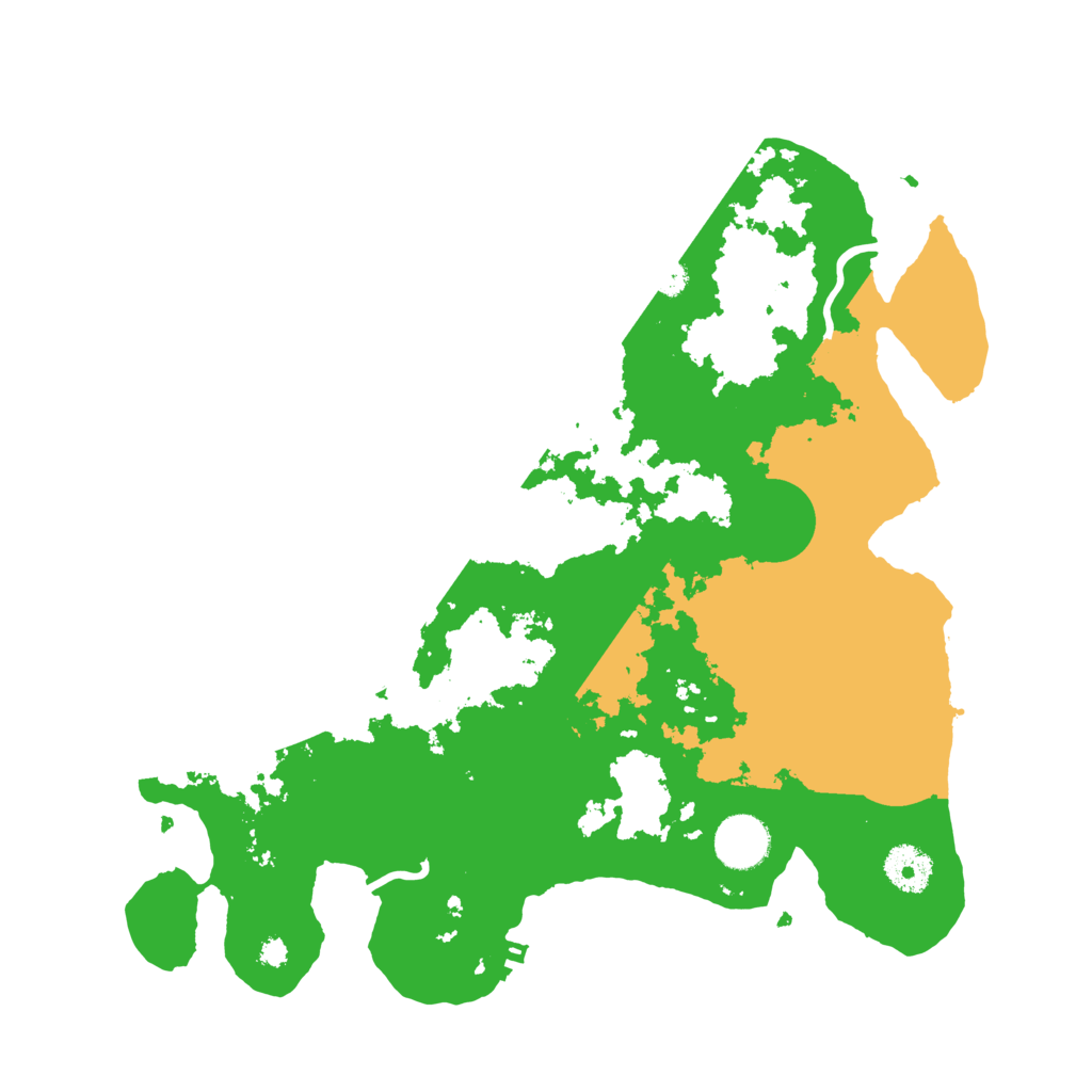 Biome Rust Map: Procedural Map, Size: 3500, Seed: 3955