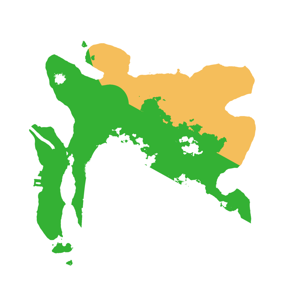 Biome Rust Map: Procedural Map, Size: 2500, Seed: 43