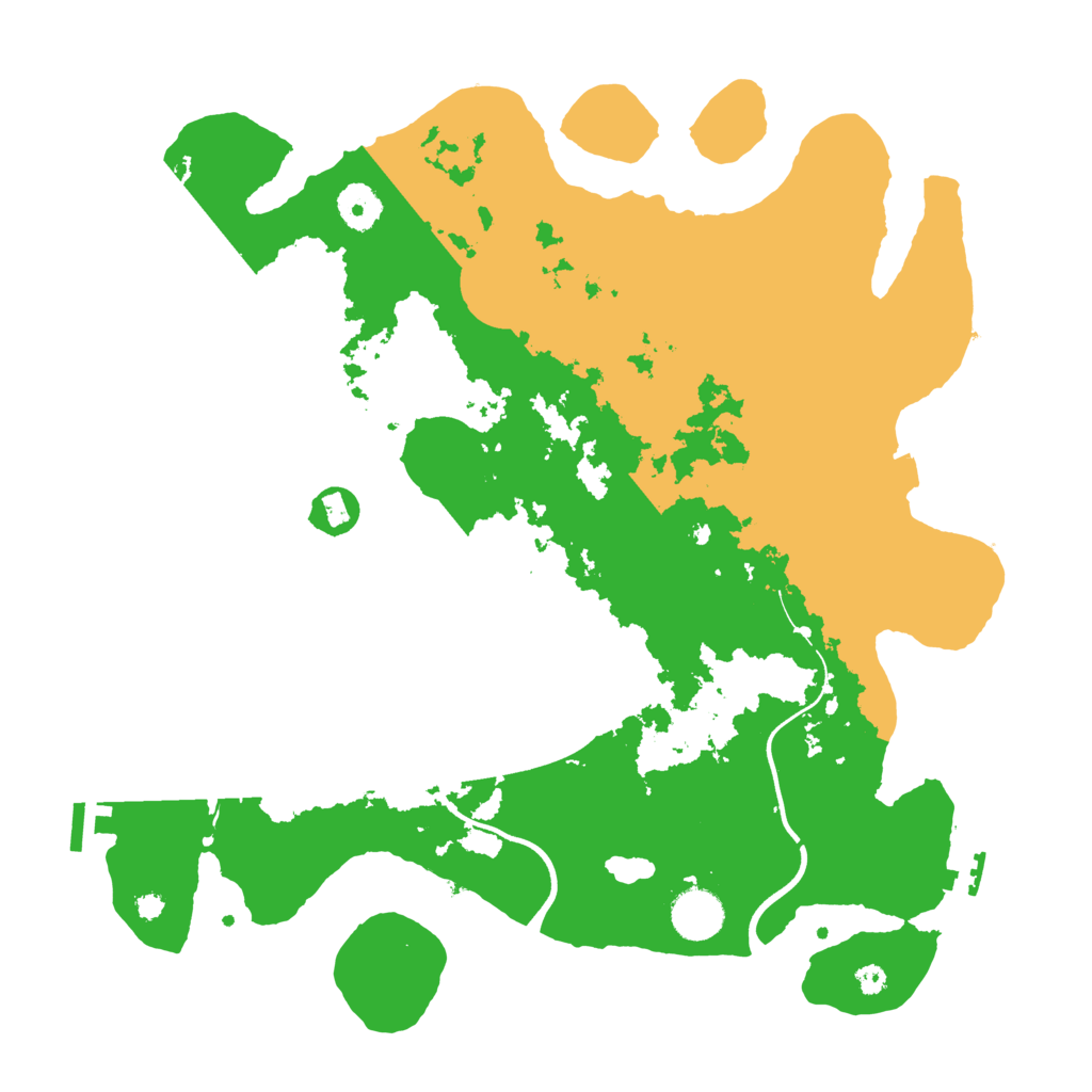 Biome Rust Map: Procedural Map, Size: 3700, Seed: 30791136