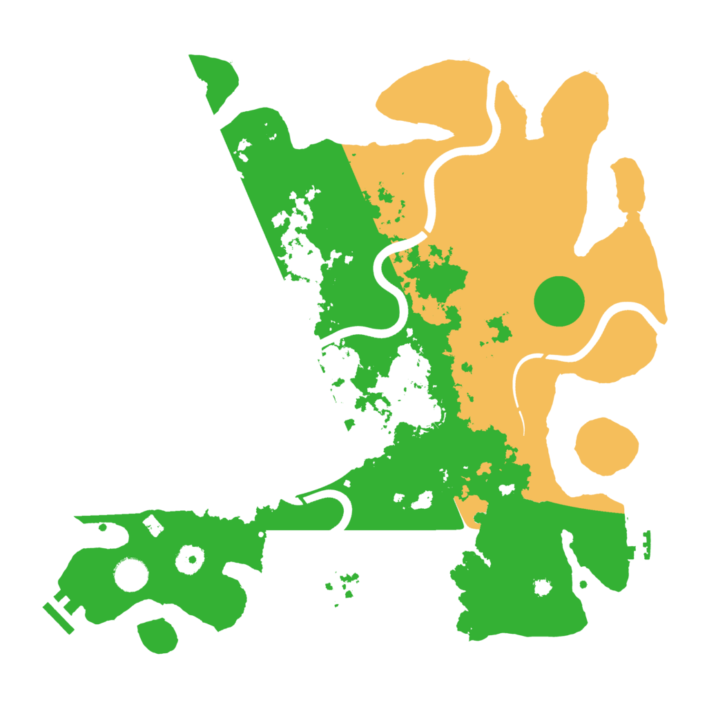 Biome Rust Map: Procedural Map, Size: 3700, Seed: 342062070