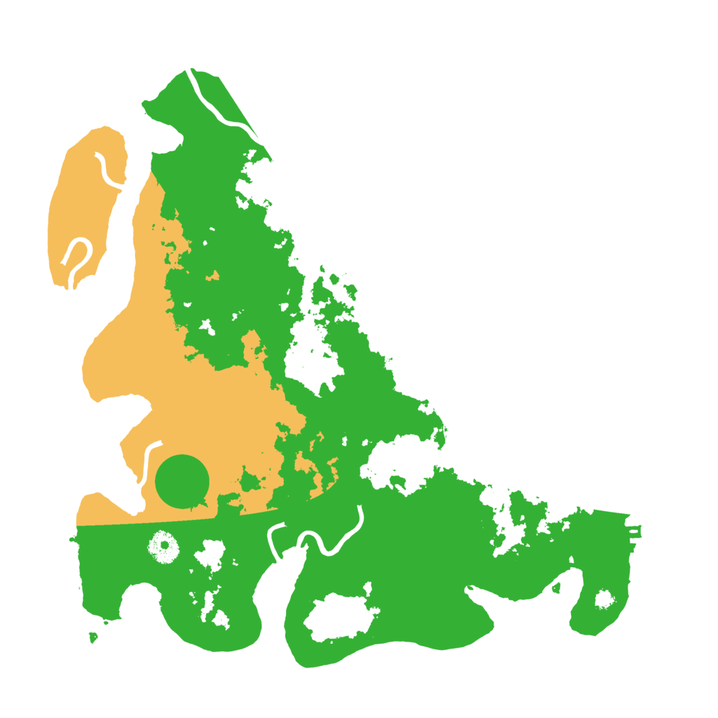 Biome Rust Map: Procedural Map, Size: 3500, Seed: 947740951