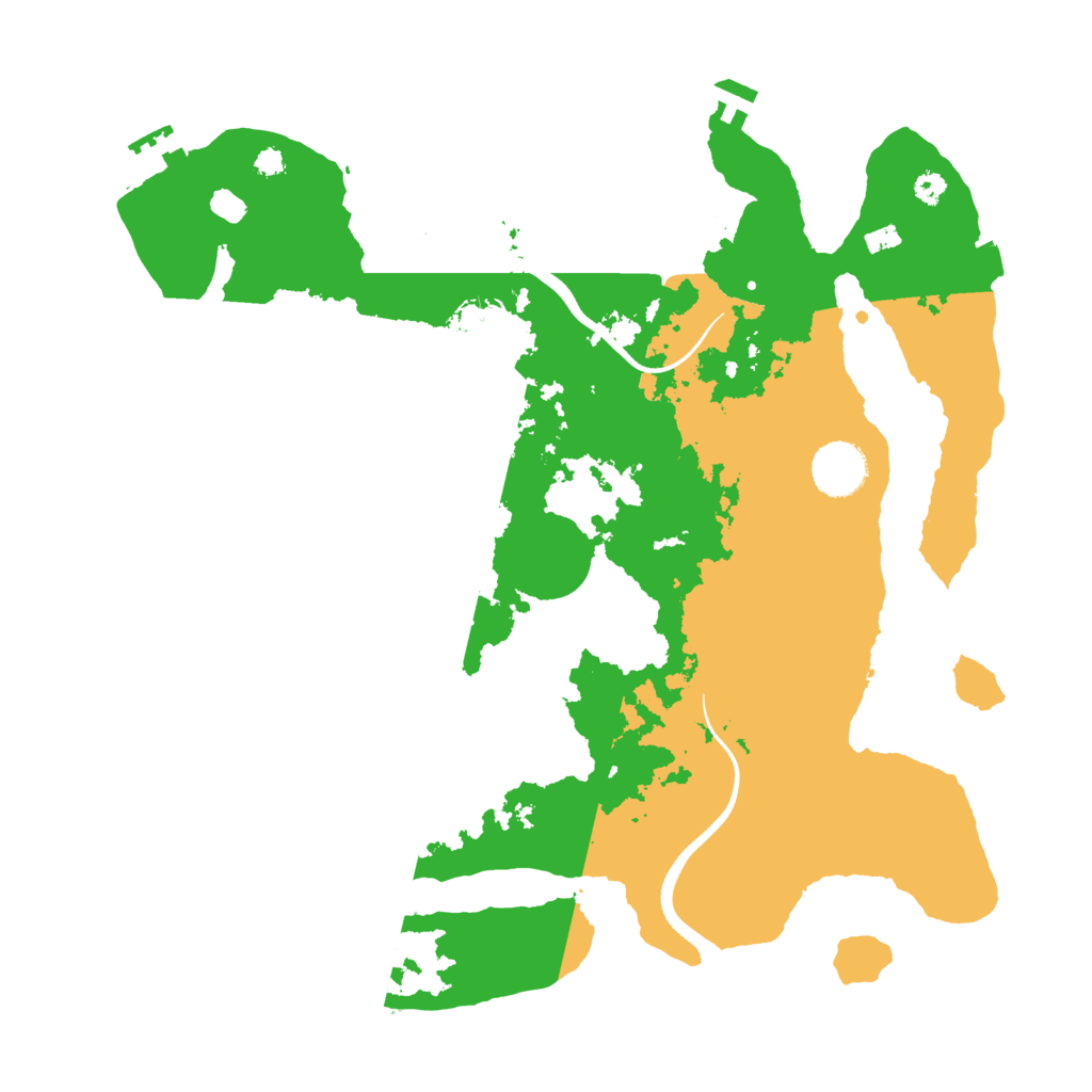 Biome Rust Map: Procedural Map, Size: 3500, Seed: 1623195