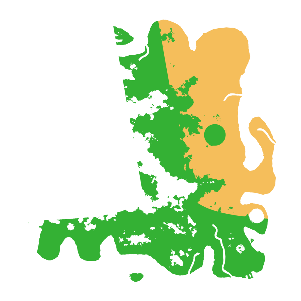 Biome Rust Map: Procedural Map, Size: 3700, Seed: 760387179