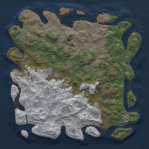 Thumbnail Rust Map: Procedural Map, Size: 4800, Seed: 25175856, 20 Monuments