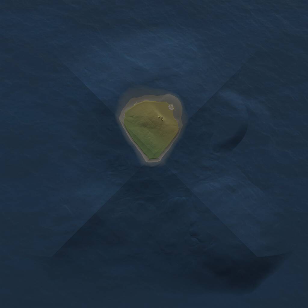 Rust Map: Procedural Map, Size: 1000, Seed: 354281, 1 Monuments