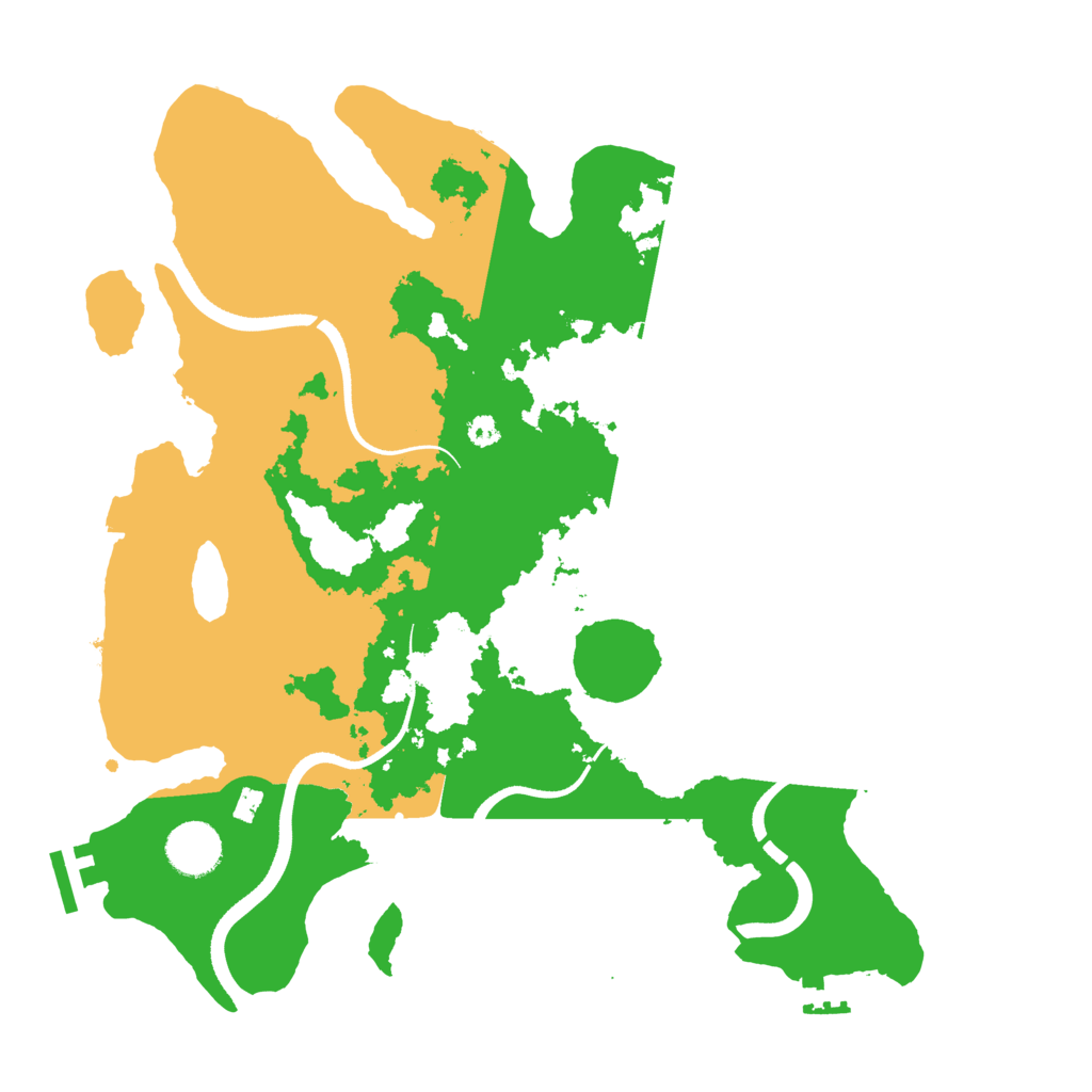 Biome Rust Map: Procedural Map, Size: 3500, Seed: 6835