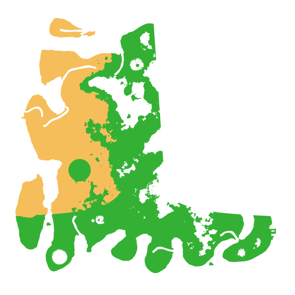 Biome Rust Map: Procedural Map, Size: 3500, Seed: 7351