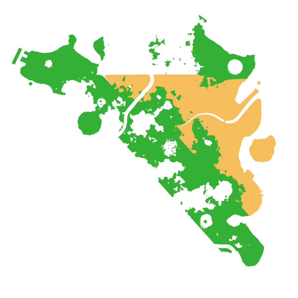 Biome Rust Map: Procedural Map, Size: 3500, Seed: 6252