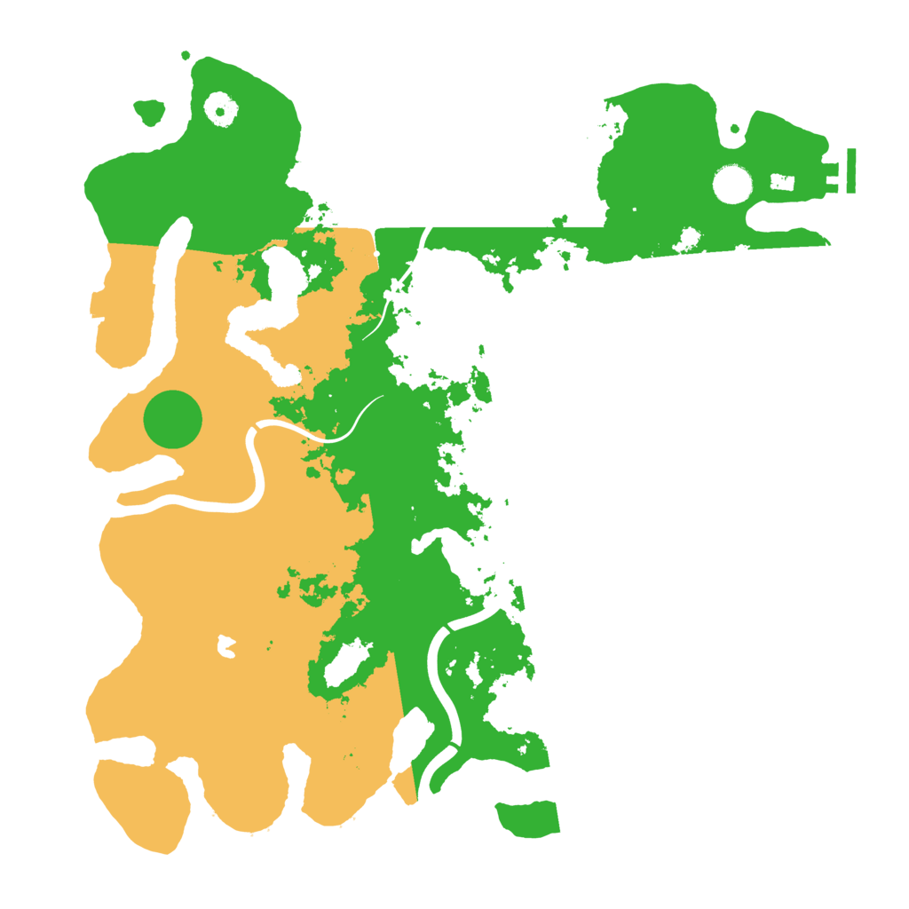 Biome Rust Map: Procedural Map, Size: 4096, Seed: 564793325