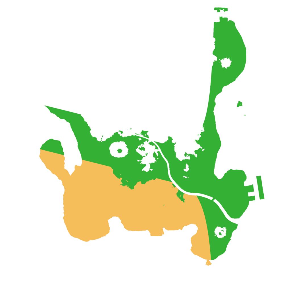 Biome Rust Map: Procedural Map, Size: 2500, Seed: 90209957