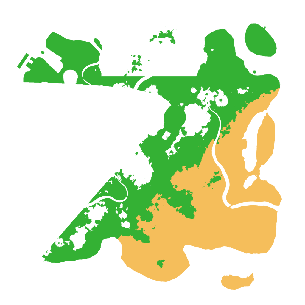 Biome Rust Map: Procedural Map, Size: 3700, Seed: 4314186