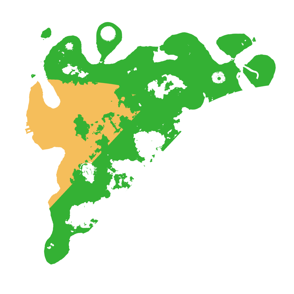 Biome Rust Map: Procedural Map, Size: 3500, Seed: 801581110