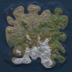 Thumbnail Rust Map: Procedural Map, Size: 3700, Seed: 938214, 19 Monuments