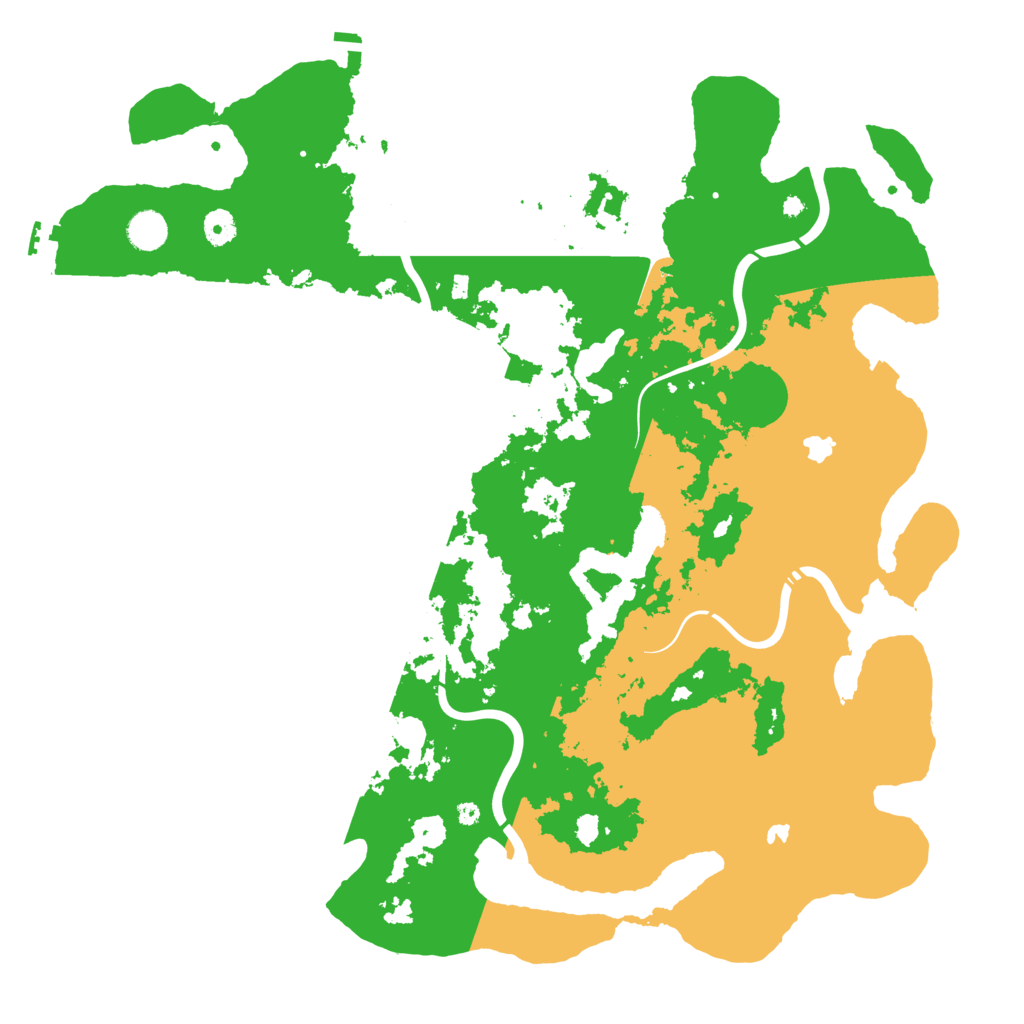 Biome Rust Map: Procedural Map, Size: 4500, Seed: 392062571