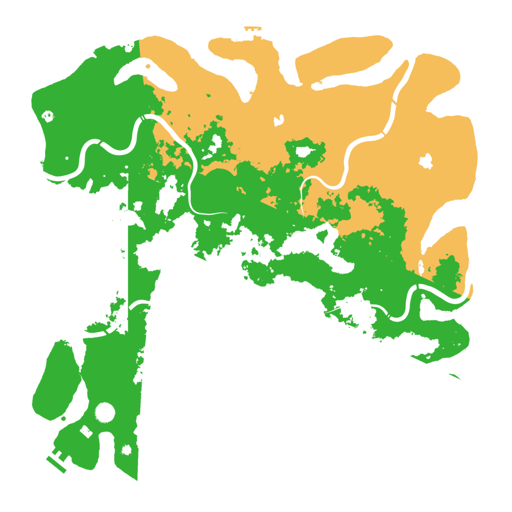 Biome Rust Map: Procedural Map, Size: 4500, Seed: 83691