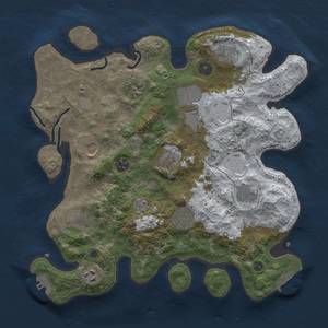 Thumbnail Rust Map: Procedural Map, Size: 3500, Seed: 1124989881, 20 Monuments