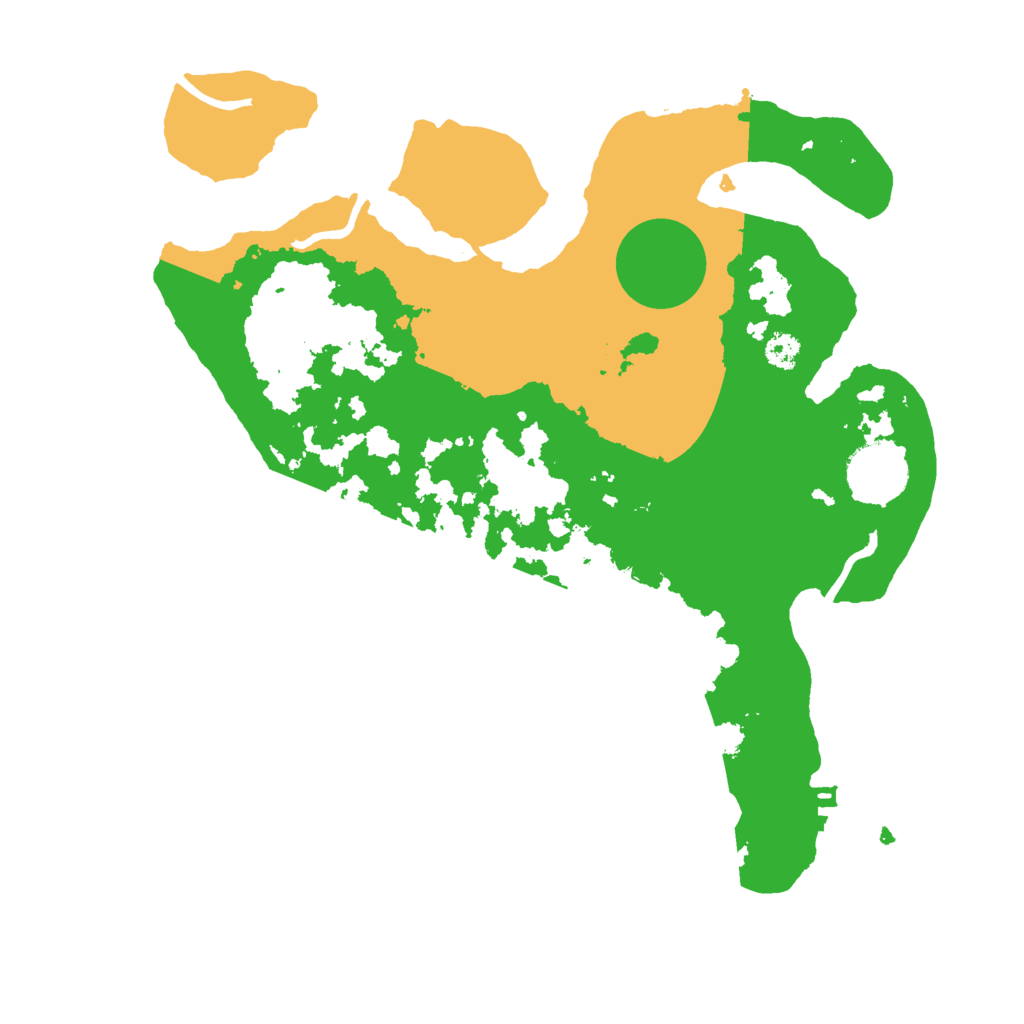 Biome Rust Map: Procedural Map, Size: 3000, Seed: 499377760