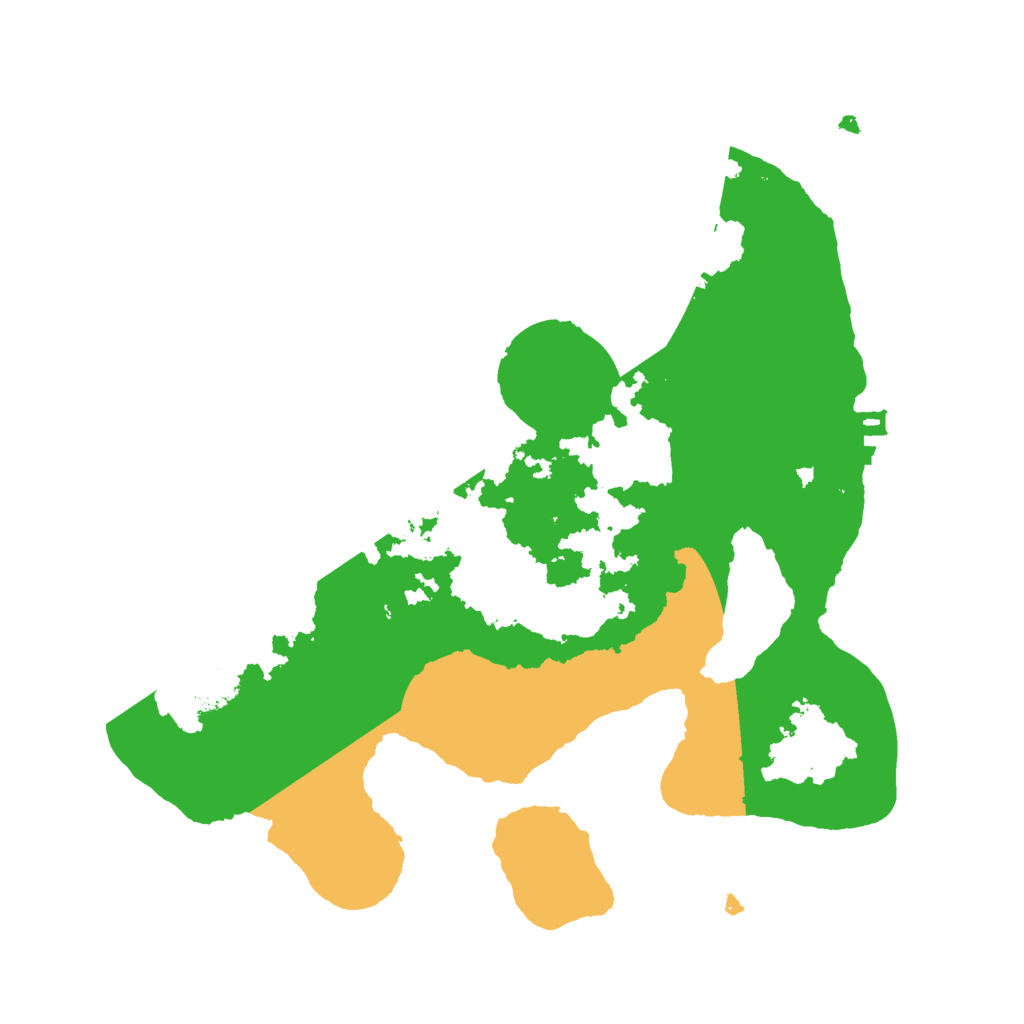 Biome Rust Map: Procedural Map, Size: 2500, Seed: 156673023