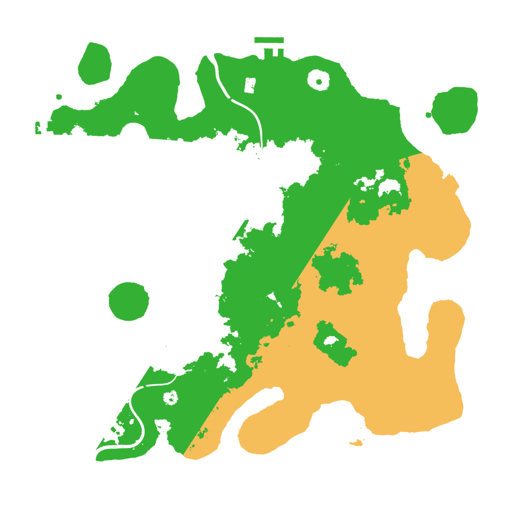 Biome Rust Map: Procedural Map, Size: 3500, Seed: 1110195839