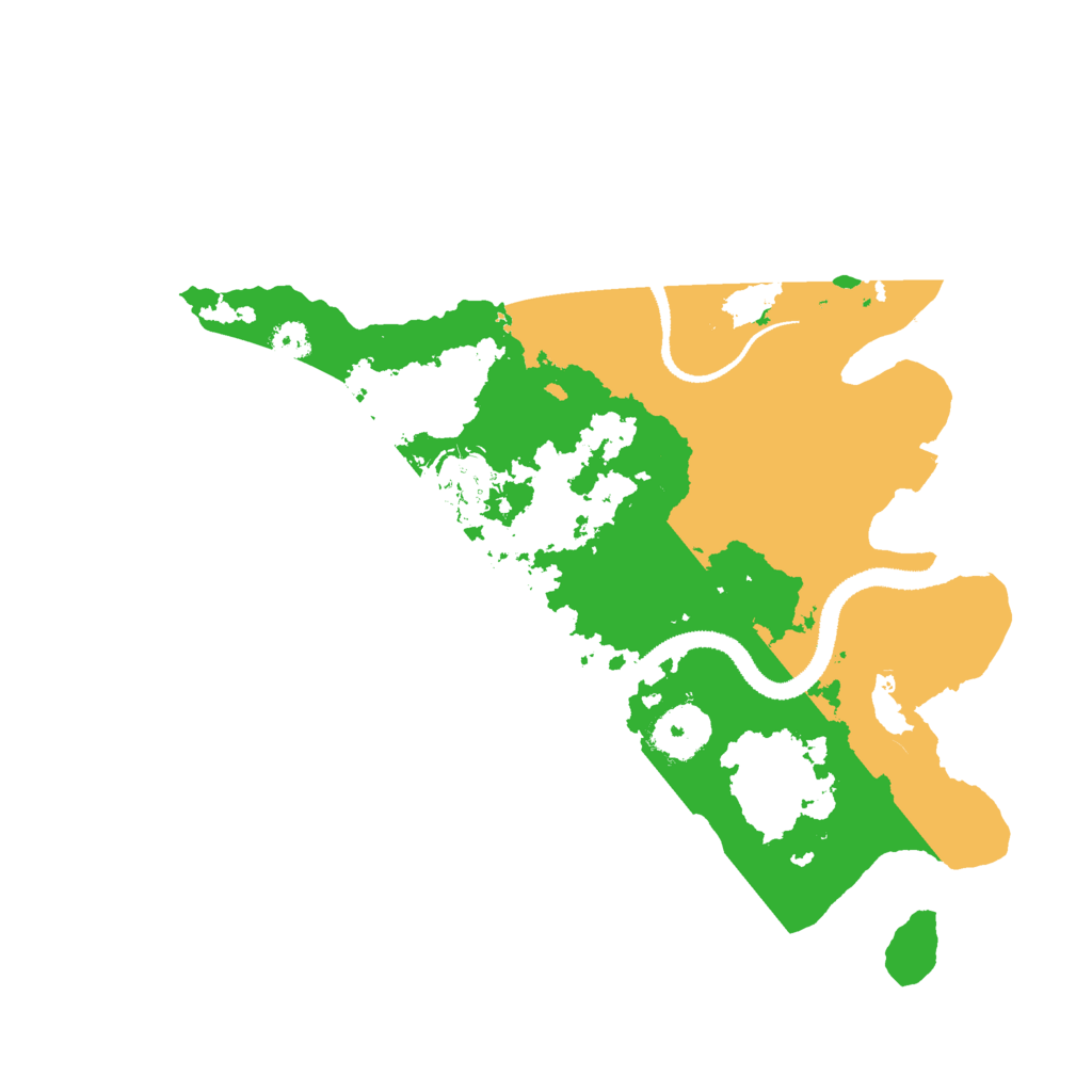 Biome Rust Map: Procedural Map, Size: 3000, Seed: 406170542