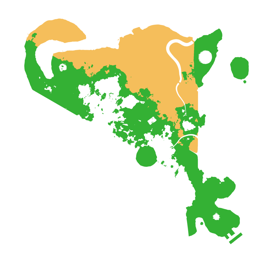 Biome Rust Map: Procedural Map, Size: 3500, Seed: 348936344