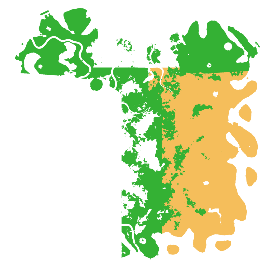 Biome Rust Map: Procedural Map, Size: 6000, Seed: 887755203