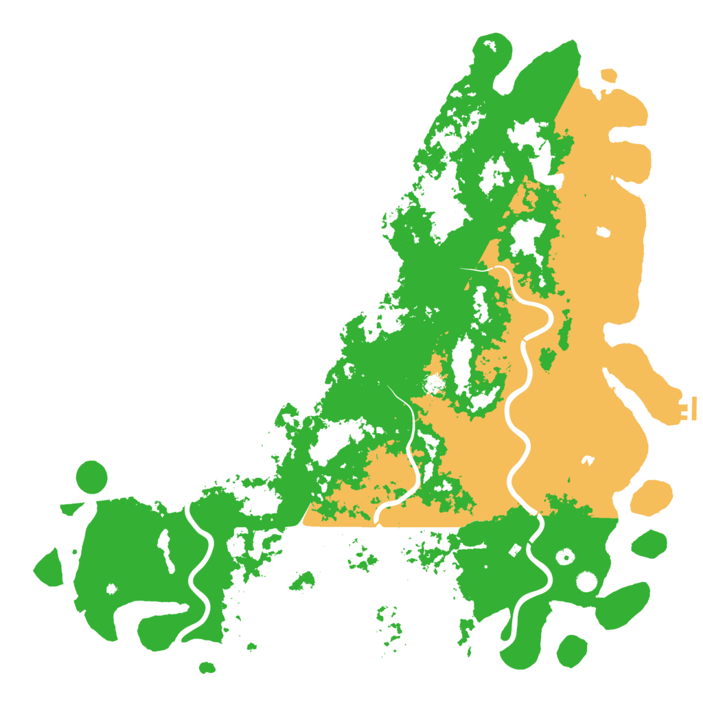 Biome Rust Map: Procedural Map, Size: 6000, Seed: 1101626227