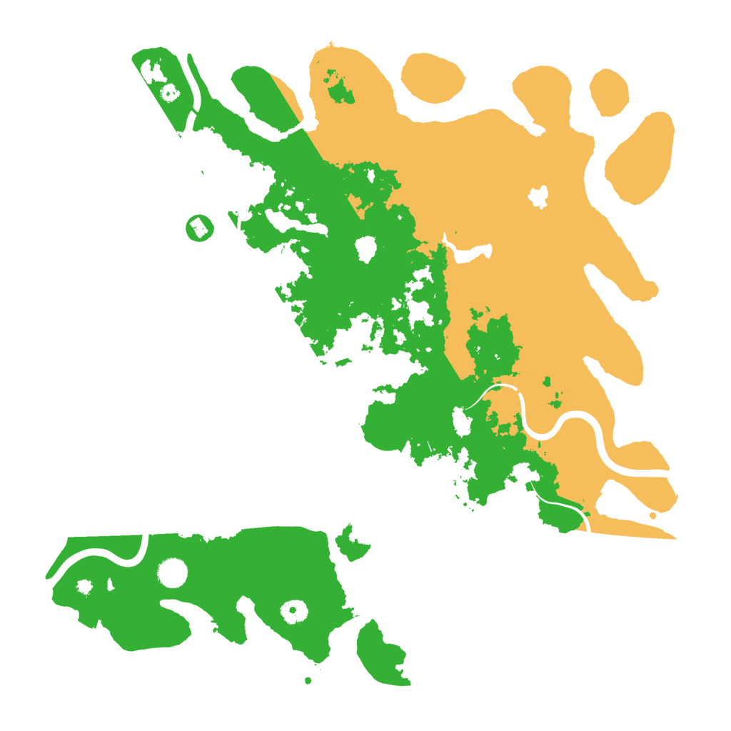Biome Rust Map: Procedural Map, Size: 4300, Seed: 61243