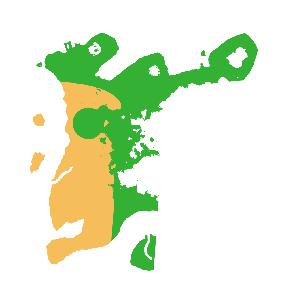 Biome Rust Map: Procedural Map, Size: 2500, Seed: 949521546