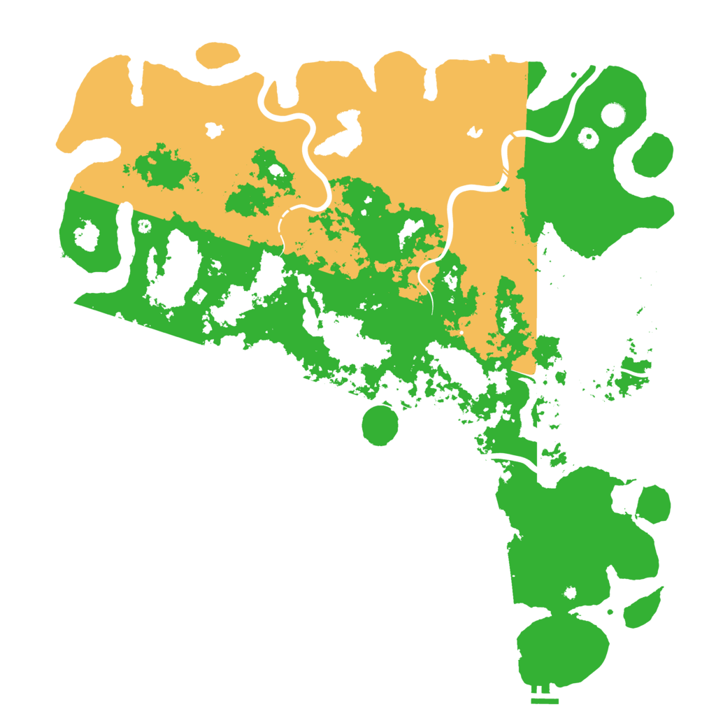 Biome Rust Map: Procedural Map, Size: 5242, Seed: 3000