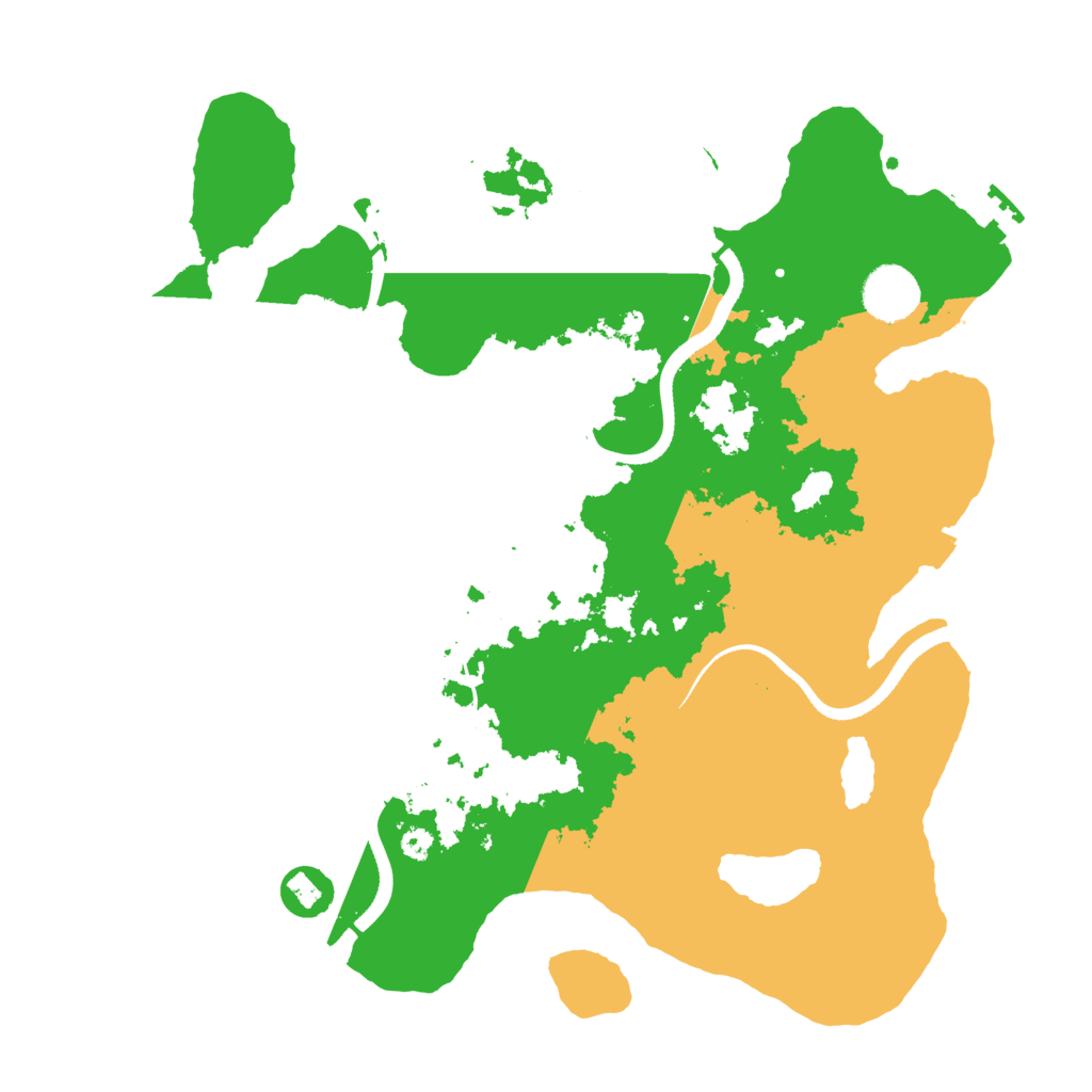Biome Rust Map: Procedural Map, Size: 3500, Seed: 40453949