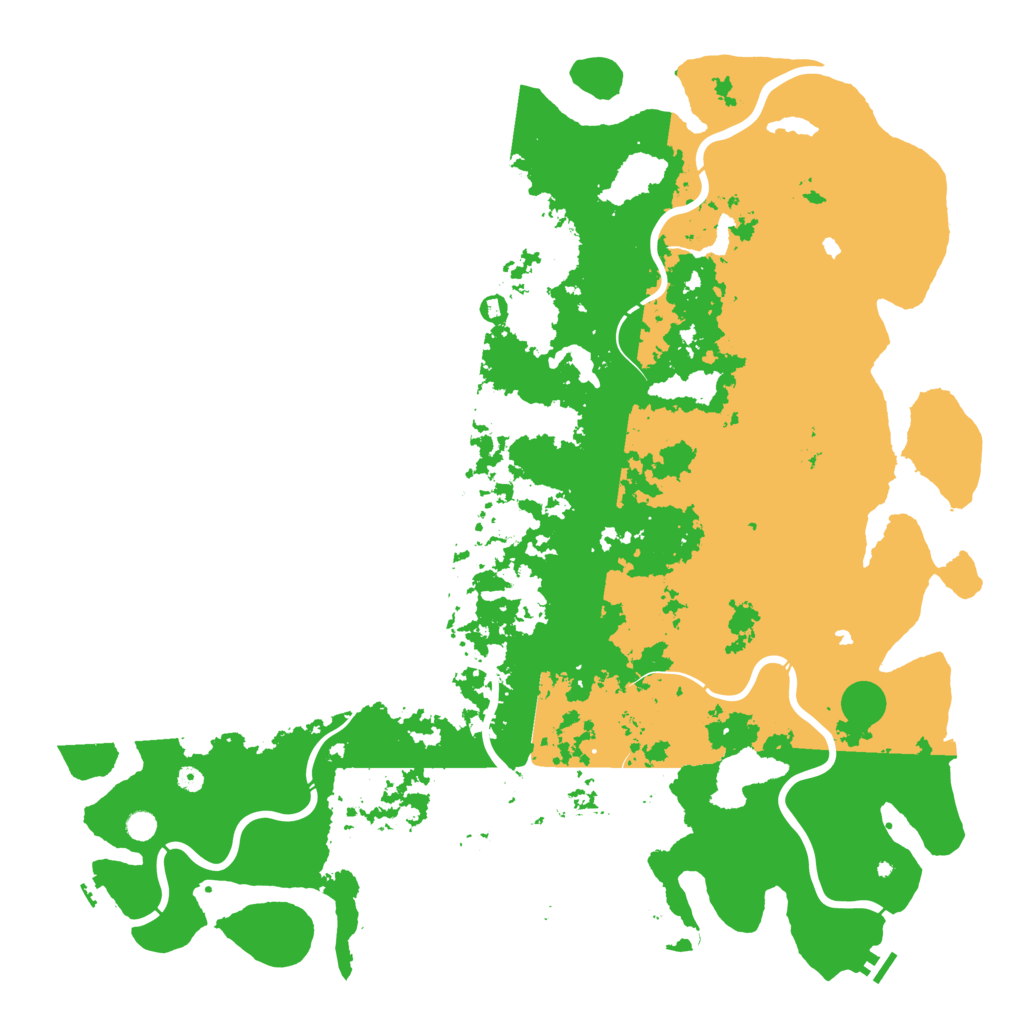 Biome Rust Map: Procedural Map, Size: 6000, Seed: 46244288